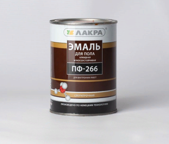 Эмаль для пола ПФ-266 желто-коричневая 2,2кг