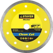 Диск 230*22,2 отрезной алмазный СТАЕР сплошной влажная резка