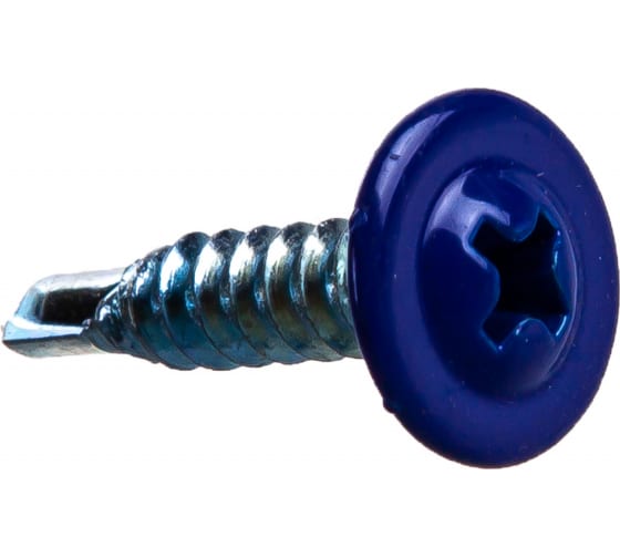 Саморез 4,2*19 п/шайба,сверло., РАЛ 5002