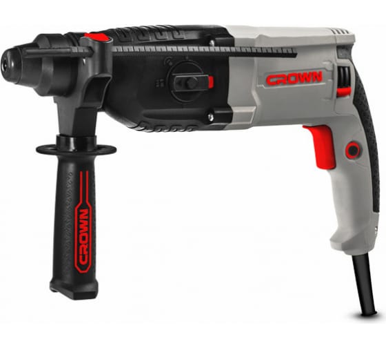 Перфоратор 3-х реж CROWN,800Вт/3,4 СТ 18108 ВМС КЕЙС, SDS-plus
