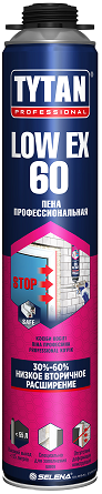 Пена монтажная профессиональная  60 LowEx Титан проф. 750мл.