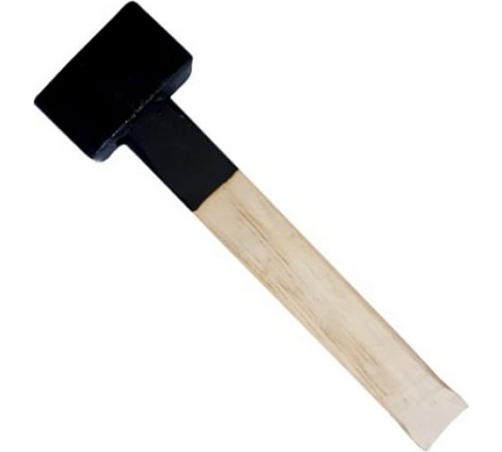 Кувалда кованая, деревянная рукоятка, вес 8000 г черный боек (шт.)