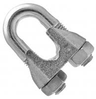 Зажим Д22 для стальных канатов ДИН 741 цинк 