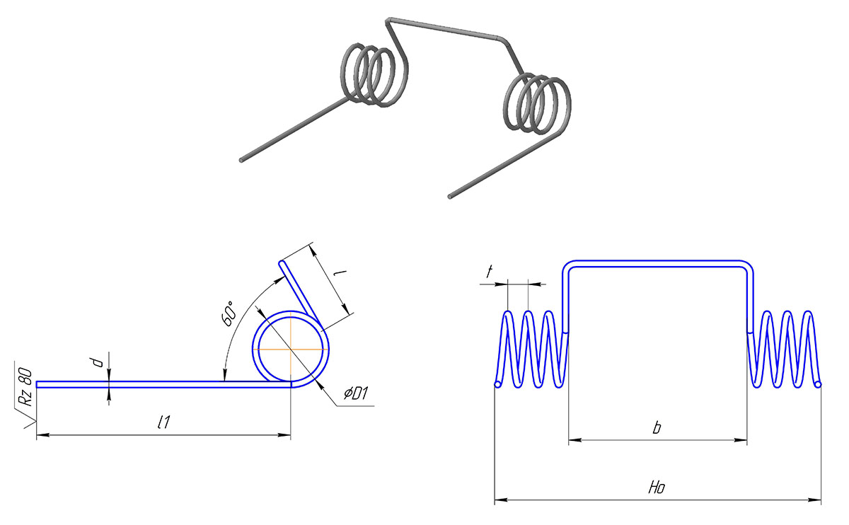 Пружина кручения чертеж гост