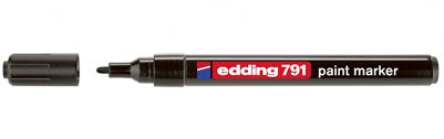 Маркер пеинт (лак) EDDING E-791/1 черный 1-2мм