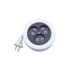 Удлинитель 5м 2*0,75 3роз.6А рулетка ШВВП