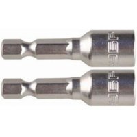 Бита с торцевой головкой магнит Cr-V E 1/4" 12*45мм (2шт) ЗУБР