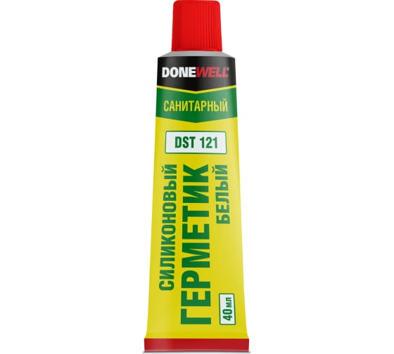 Герметик силиконовый санит DONEWELL белый DSТ-121 40 мл