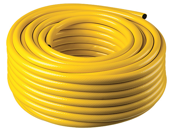 Шланг поливочный армиров. 1/2" 50м. трехслойный, желтый, max 9 бар