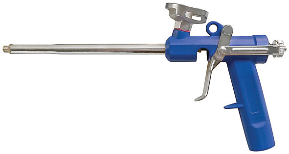 Пистолет для монтажной пены 17мм алюм. корпус синий