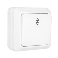 Выключатель 1кл. белый для открытой проводки 10А 220В с подсветкой