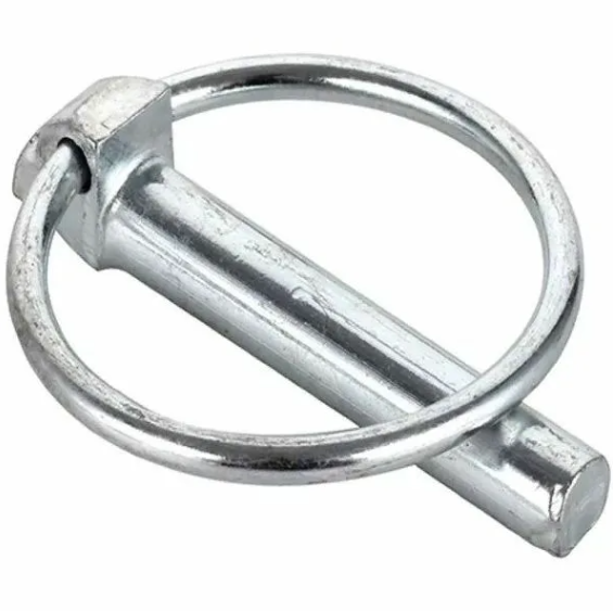 Шплинт быстросъемный с кольцом 8,0*45 DIN 11023, оцинкованная сталь кольцом DIN/ДИН 11023