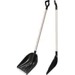 ЛОПАТА снеговая "Зима" 410*460, в сборе, алюминиевая планка, АЛЮМИНИЕВЫЙ черенок, V-ручка