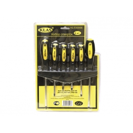 Набор отверток "KLAS-Tools" 6пр. (SL5*75,SL5*100,SL6*150. PH1*75,PH1*100,PH2*150)