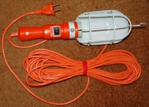 Переноска (фонарь) E27 60W 220V (АС) шнур 15м (ПВС) с выкл., для авто ЛСУ-1 