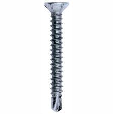 Саморез оконный 3,9*19 белый (желтый) цинк сверло  