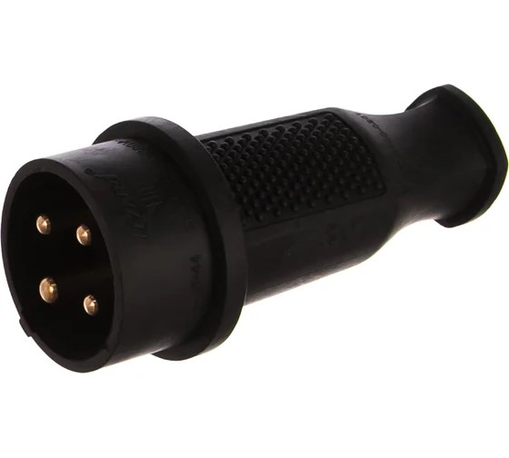 Вилка каучуковая трехфазная Lezard 201