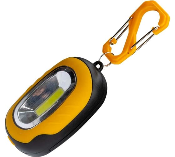 Фонарь-брелок KOC202B (1*R03 в комп) 1св/д 1W желт магнит,карабин