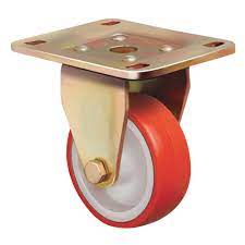 Большегрузная ED02 ZBP 150 неповоротная колесная опора, полиуретан, обод-нейлон