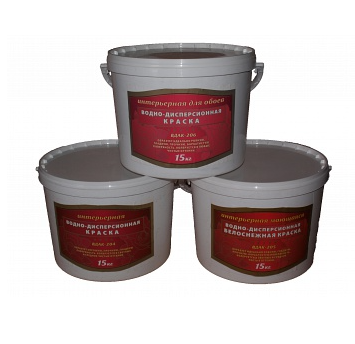 Краска ВДАК-204 для стен и потолков влагостойкая 15 кг 10 л