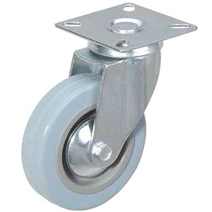 Колесо 120мм аппаратное поворотное (SCg 55) серая резина