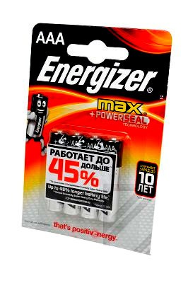 Батарейка Energizer МАХ POWER SEAL LR03/286 BL4 ( уп.4 шт ) 