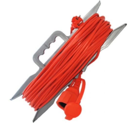 Удлинитель СИЛ  20м  2*1 1роз.10А ПВС на рамке Универсал УШ-10 2791