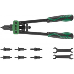 Силовой заклепочник FIT двуручный Профи для резьбовых заклепок, М3-М10 (350 мм)