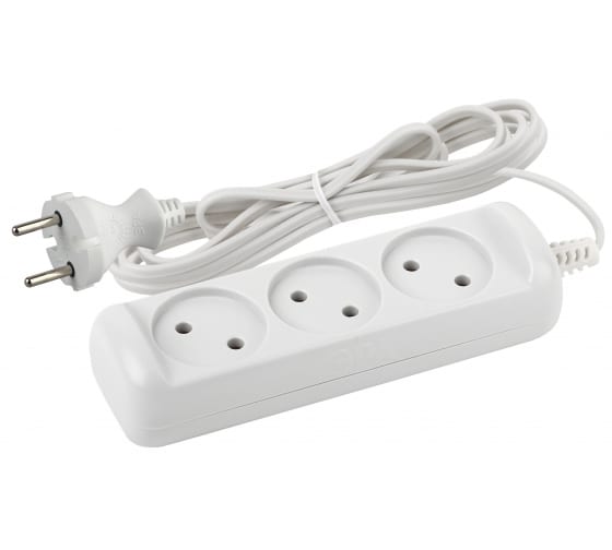 Удлинит без зазем ЭРА UX-3-5M 1300BT.3гнезда,5м