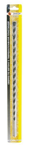 Сверло 12*400 по бетону твердосплав ц/хв ЭНКОР