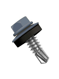 Саморез 5,5*25 кровельный RAL 5008 серо-синий