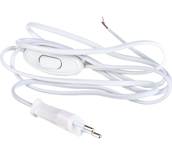 Шнур для бра 1,45м с выкл.БЕЛЫЙ