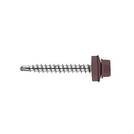 Саморез 4,8*19 кровельный RAL 3005 винно-красный