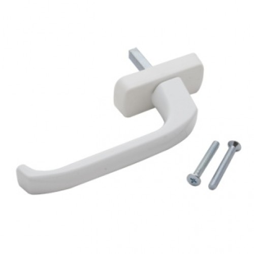 Ручка для пластиковых окон белая, винты в компл., АСРем
