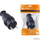 Вилка прямая каучук 2Р+РЕ 1*16 220-240В Универсал