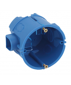 Подрозетник 68*45мм промежуточный  для твердых стен синий IP30 ЭР