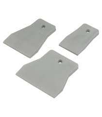 Шпатель 40мм резиновый белый