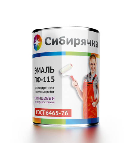 Эмаль ПФ-115 "Сибирячка" синяя 1,9 кг