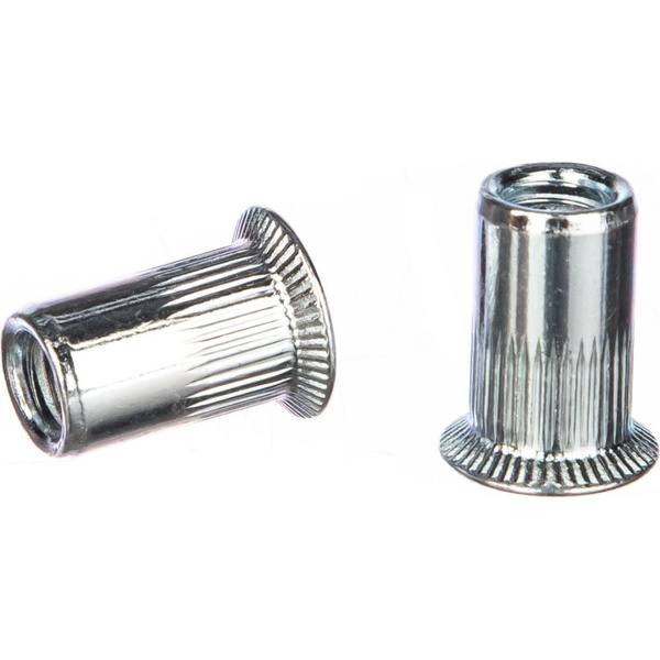 Заклепка резьбовая М4 потайной борт, сталь