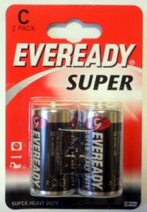 Батарейка Eveready R14/343 BL2