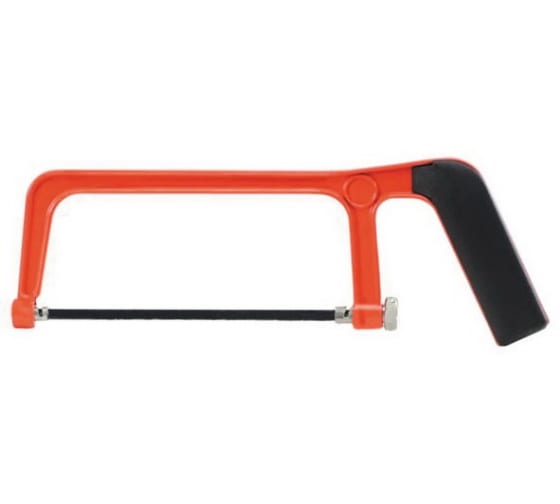 Ножовка-мини по металлу,150мм Люкс литой корпус прорезиненная ручка  FIT