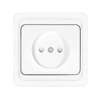 Розетка 1м белая б/з 16А 220В "Валери"