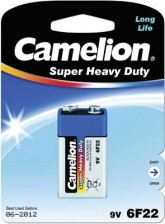 Батарейка Camelion SUPER BLUE 6F22 BL1 (крона)