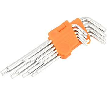 Набор ключей Torx г-образных 9 пр. Т10-Т50 АвтоДело Professional 39155