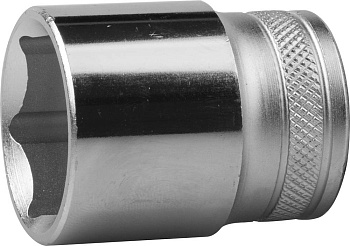 Торцовая головка 24мм 1/2" KRAFTOOL ″INDUSTRIE QUALITAT″, Cr-V, FLANK, хромосатинированная
