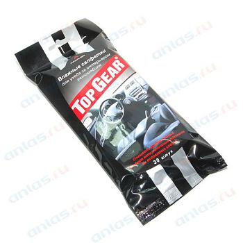 Салфетки влажные Top Gear для салона 30 шт. 48039