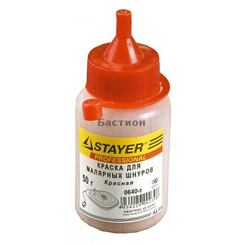 Краска для разметочных шнуров красная 50г STAYER