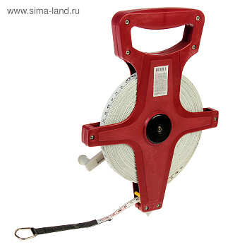 Рулетка землемерная, фибргласовая лента 20м