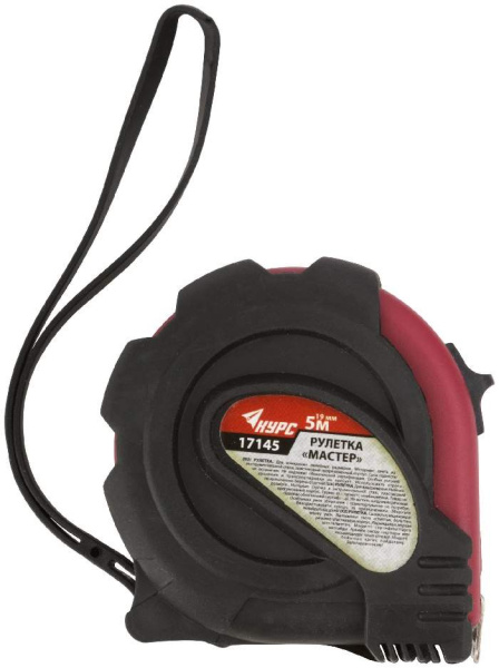 Рулетка 5м*19мм прорез.корпус Мастер