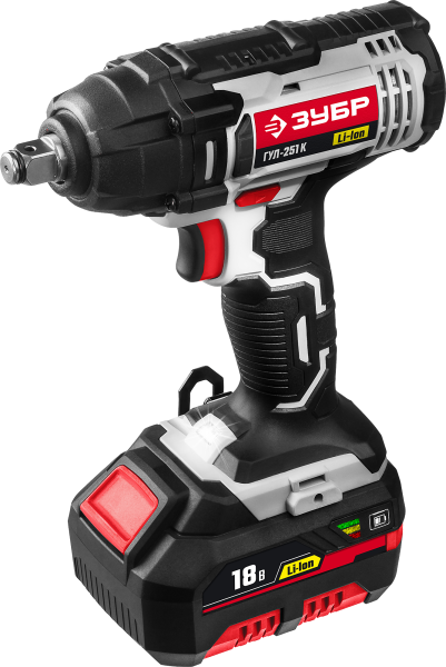 Гайковерт ударный аккум, 18В, СТАНДАРТ ЗУБР
